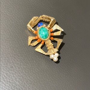 Vintage Gold Scorpion Brooch
